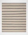 Polo Ralph Lauren Brett Stripe Flat-weave Rug In Cinder