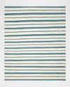 Polo Ralph Lauren Brett Stripe Flat-weave Rug In Pacific