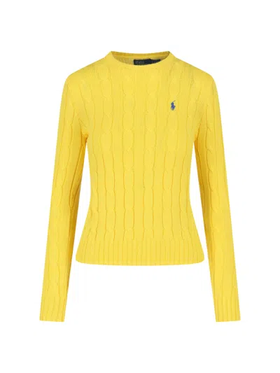 Polo Ralph Lauren Bright 100% Cotton Sweater For Women In Yellow