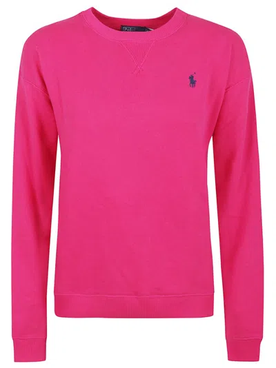 Polo Ralph Lauren Bright Pink Cotton Blend Sweatshirt