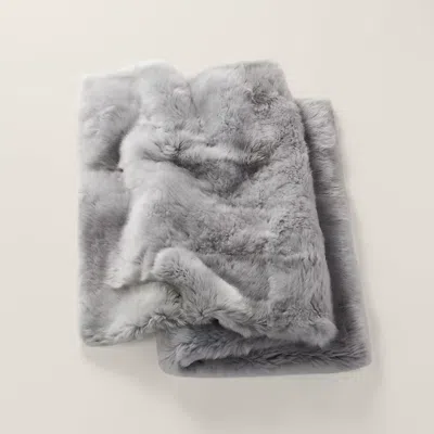 Polo Ralph Lauren Brighton Throw Blanket In Platinum Grey