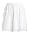 Polo Ralph Lauren Broderie Anglaise Cotton Skirt In White