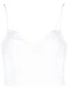 Polo Ralph Lauren Broderie-anglaise Linen Crop Top In White