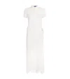 Polo Ralph Lauren Broderie Anglaise Wrap Midi Dress In White