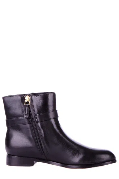 Polo Ralph Lauren Brooke Buckled Ankle Boots In Black