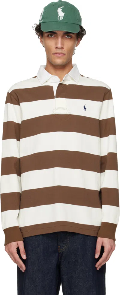Polo Ralph Lauren Striped Long-sleeve Polo Shirt In Multi