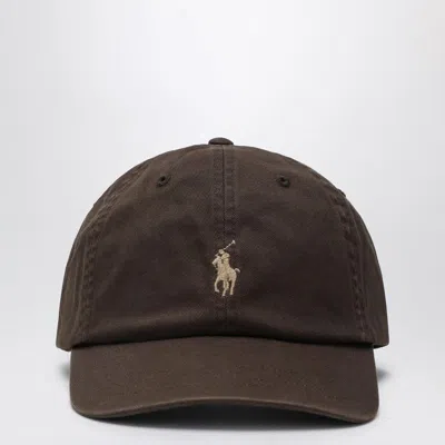 Polo Ralph Lauren Brown Baseball Cap With Logo