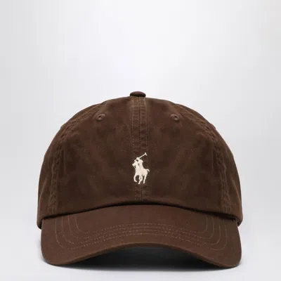 Polo Ralph Lauren Brown Baseball Cap With Logo