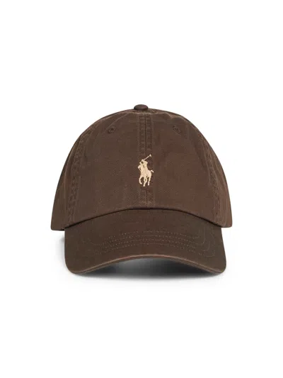 Polo Ralph Lauren Brown Chino Embroidered Cap