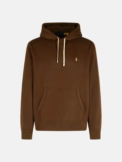 Polo Ralph Lauren Brown Cotton Blend Sweatshirt