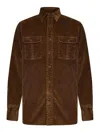 Polo Ralph Lauren Wide Wale Corduroy Sport Shirt In Brown