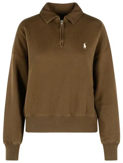 Polo Ralph Lauren Brown Cotton Misot Sweatshirt