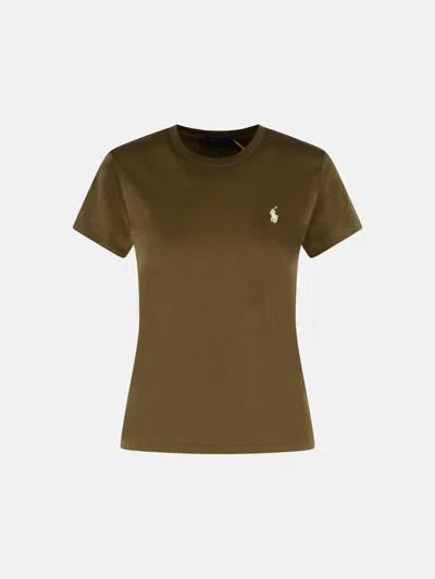 Polo Ralph Lauren Brown Cotton T-shirt