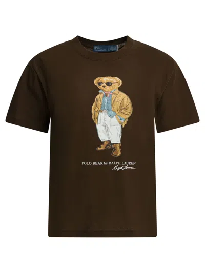 Polo Ralph Lauren Brown Cotton T-shirt
