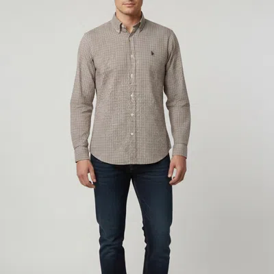 Pre-owned Polo Ralph Lauren Brown Gingham Cotton Button Down Shirt S