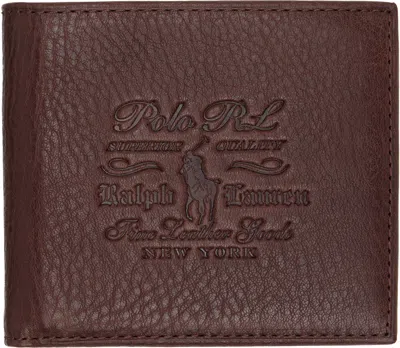 Polo Ralph Lauren Brown Leather Billfold Wallet