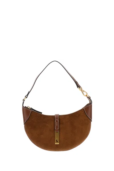 Polo Ralph Lauren Brown Leather Small Shoulder Bag