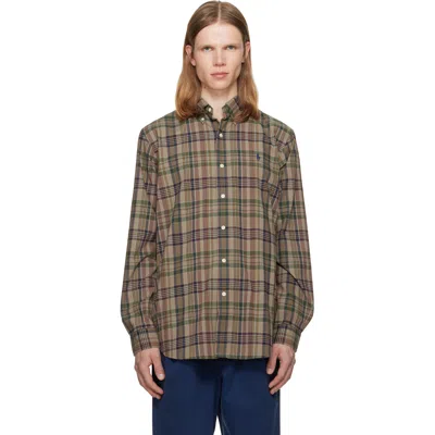Polo Ralph Lauren Brown Performace Madras Sport Shirt