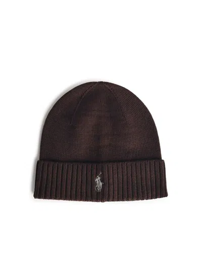 Polo Ralph Lauren Brown Wool Beanie