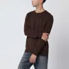 Polo Ralph Lauren Brown Wool Sweater In Brown