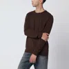 Polo Ralph Lauren Brown Wool Sweater In Black