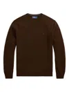 Polo Ralph Lauren Men's Sweaters Ralph Lauren - Ls Cn Pp Long Sleeve Pullover - Brown In Brown