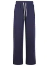 Polo Ralph Lauren Brushed Cotton Blend Sweatpants With Iconic Embroidery In Blue