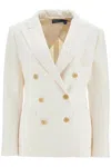 Polo Ralph Lauren Double-breasted Tailored Blazer In White