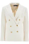 Polo Ralph Lauren Double-breasted Tailored Blazer In White