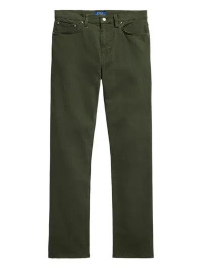 Polo Ralph Lauren Brushed Twill Five-pocket Trousers In Green