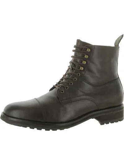 Polo Ralph Lauren Bryson Mens Leather Combat & Lace-up Boots In Brown