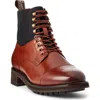 Polo Ralph Lauren Bryson Mixed Media Cap Toe Boot In Brown