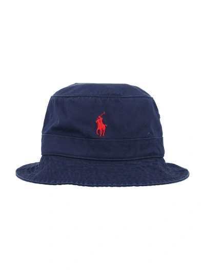 Polo Ralph Lauren Bucket Hat In Navy