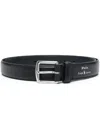 Polo Ralph Lauren Buckle-fastening Leather Belt In Black