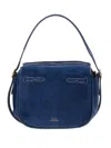 Polo Ralph Lauren Buckle-handle Suede Shoulder Bag
