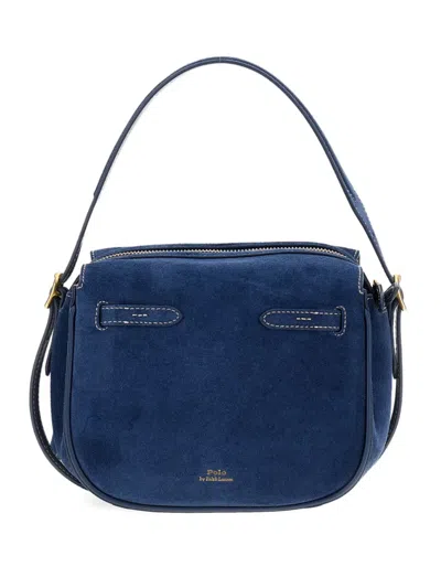 Polo Ralph Lauren Buckle-handle Suede Shoulder Bag