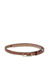 Polo Ralph Lauren Buckle Leather Belt In Brown