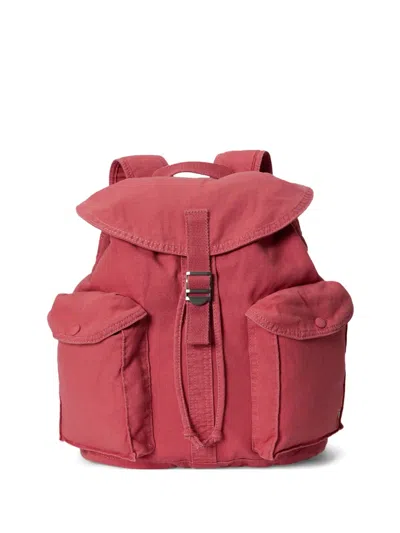 Polo Ralph Lauren Rucksack Aus Canvas Mit Schnalle In Red