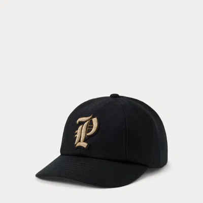 Polo Ralph Lauren Bullion-patch Wool-blend Cricket Cap In Polo Black