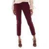Polo Ralph Lauren Burgandy Mid-rise Tapered-leg Trousers In Purple