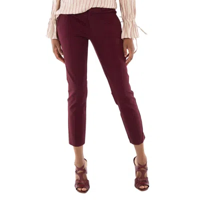 Polo Ralph Lauren Burgandy Mid-rise Tapered-leg Trousers