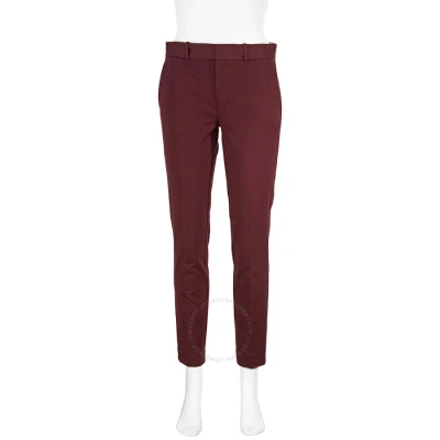 Polo Ralph Lauren Burgandy Mid-rise Tapered-leg Trousers