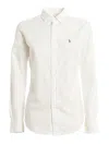 Polo Ralph Lauren Button-down Collar Long Sleeve Shirt In White