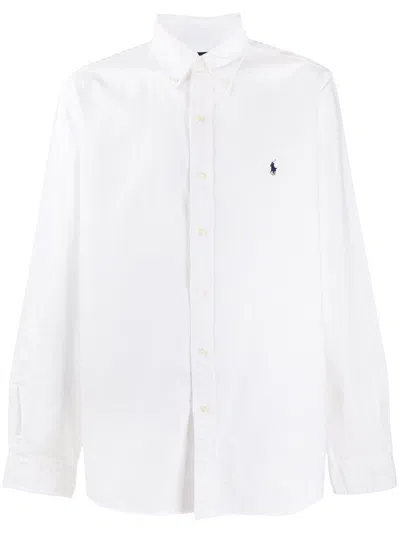Polo Ralph Lauren Classic Pony Logo Oxford Shirt In White