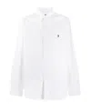 Polo Ralph Lauren Embroidered-logo Cotton Shirt In White