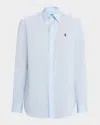 Polo Ralph Lauren Button-down Cotton Twill Shirt In Blue