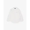 Polo Ralph Lauren Button-down Curved-hem Cotton-poplin Shirt 2-7