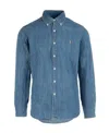 Polo Ralph Lauren Denim Sport Shirt In Blue