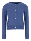 Polo Ralph Lauren Button-fastening Long-sleeve Cardigan In Blue