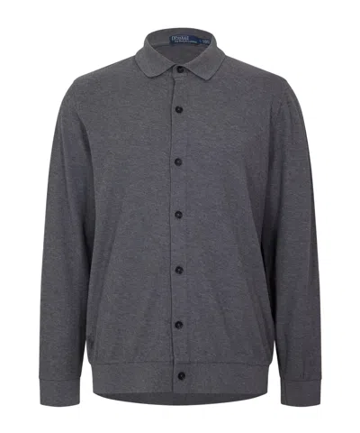 Polo Ralph Lauren Button Front Knitted Cardigan In Blue